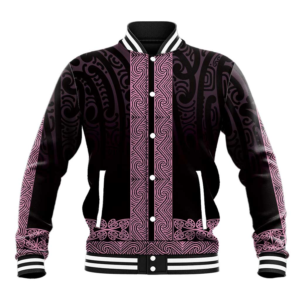 New Zealand Maori Kowhaiwhai Baseball Jacket Mawhero Maui and Mangopare