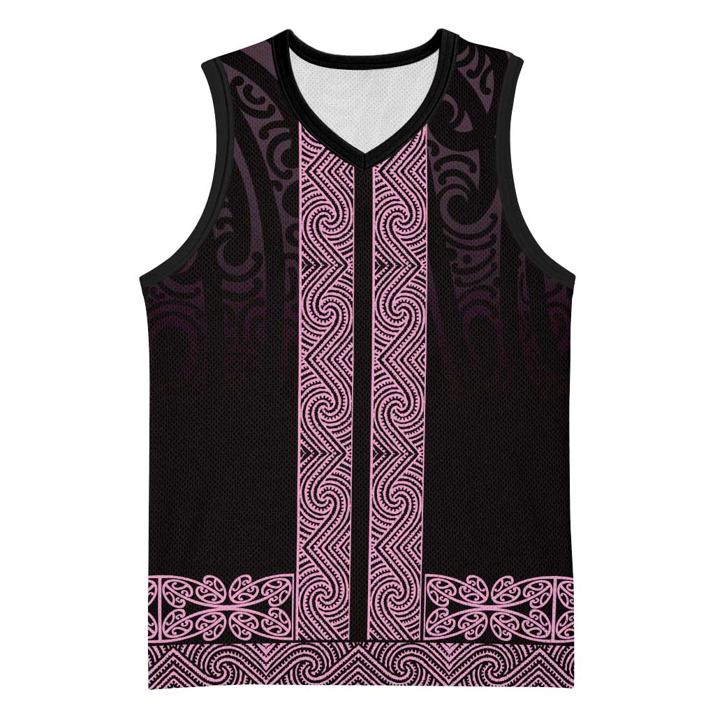 New Zealand Maori Kowhaiwhai Basketball Jersey Mawhero Maui and Mangopare - Polynesian Pride
