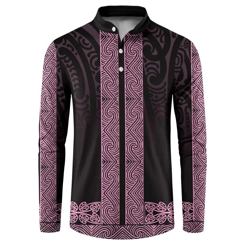 New Zealand Maori Kowhaiwhai Button Sweatshirt Mawhero Maui and Mangopare