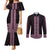 New Zealand Maori Kowhaiwhai Couples Matching Mermaid Dress and Long Sleeve Button Shirt Mawhero Maui and Mangopare