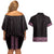 New Zealand Maori Kowhaiwhai Couples Matching Off Shoulder Short Dress and Hawaiian Shirt Mawhero Maui and Mangopare