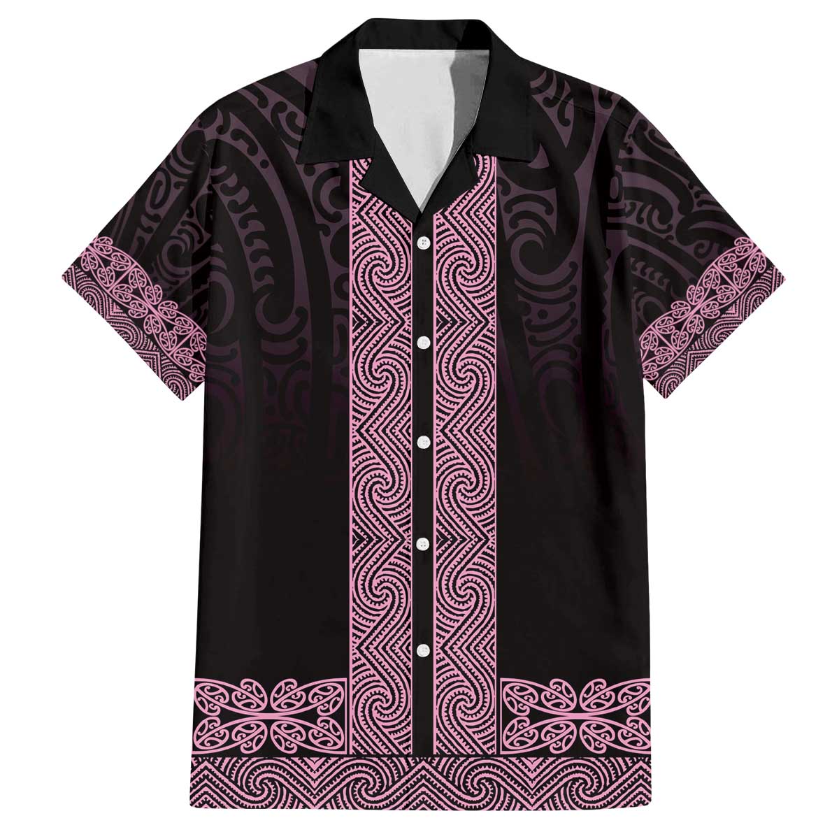 New Zealand Maori Kowhaiwhai Family Matching Off The Shoulder Long Sleeve Dress and Hawaiian Shirt Mawhero Maui and Mangopare