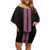 New Zealand Maori Kowhaiwhai Family Matching Off Shoulder Short Dress and Hawaiian Shirt Mawhero Maui and Mangopare