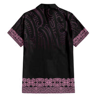New Zealand Maori Kowhaiwhai Family Matching Short Sleeve Bodycon Dress and Hawaiian Shirt Mawhero Maui and Mangopare