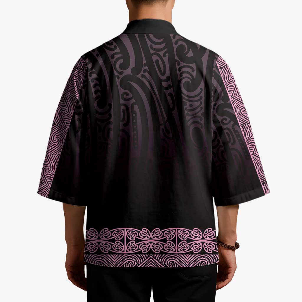 New Zealand Maori Kowhaiwhai Kimono Mawhero Maui and Mangopare - Polynesian Pride