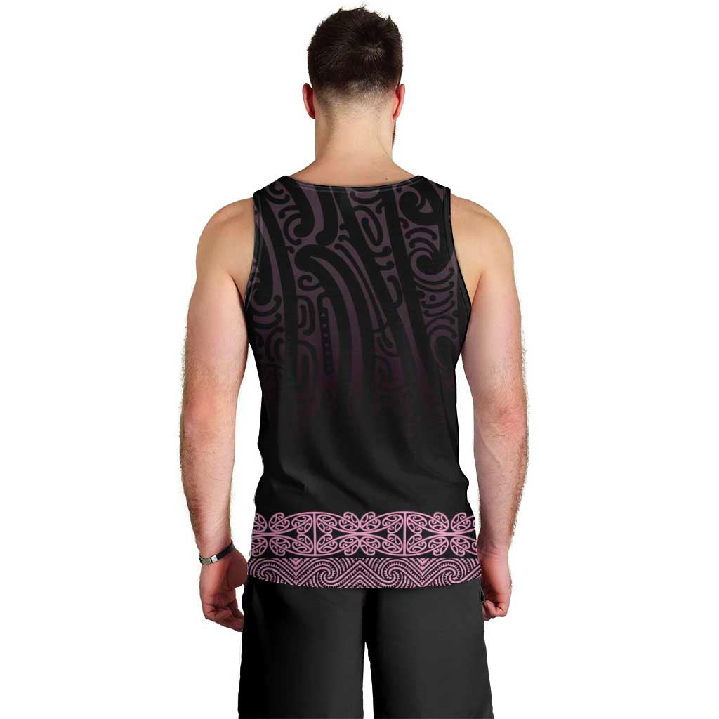 New Zealand Maori Kowhaiwhai Men Tank Top Mawhero Maui and Mangopare
