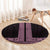 New Zealand Maori Kowhaiwhai Round Carpet Mawhero Maui and Mangopare