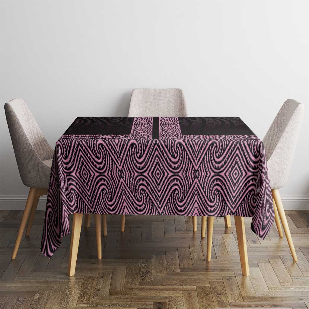 New Zealand Maori Kowhaiwhai Tablecloth Mawhero Maui and Mangopare