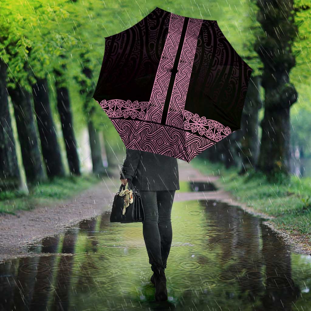 New Zealand Maori Kowhaiwhai Umbrella Mawhero Maui and Mangopare - Polynesian Pride