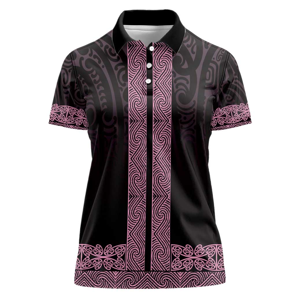 New Zealand Maori Kowhaiwhai Women Polo Shirt Mawhero Maui and Mangopare