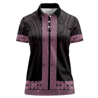New Zealand Maori Kowhaiwhai Women Polo Shirt Mawhero Maui and Mangopare