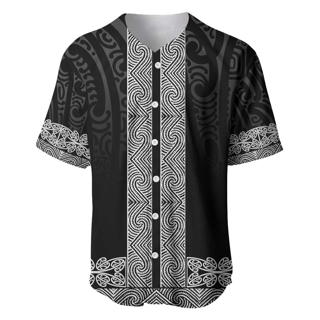 New Zealand Maori Kowhaiwhai Baseball Jersey Pango Maui and Mangopare