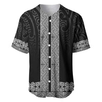 New Zealand Maori Kowhaiwhai Baseball Jersey Pango Maui and Mangopare