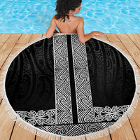 New Zealand Maori Kowhaiwhai Beach Blanket Pango Maui and Mangopare