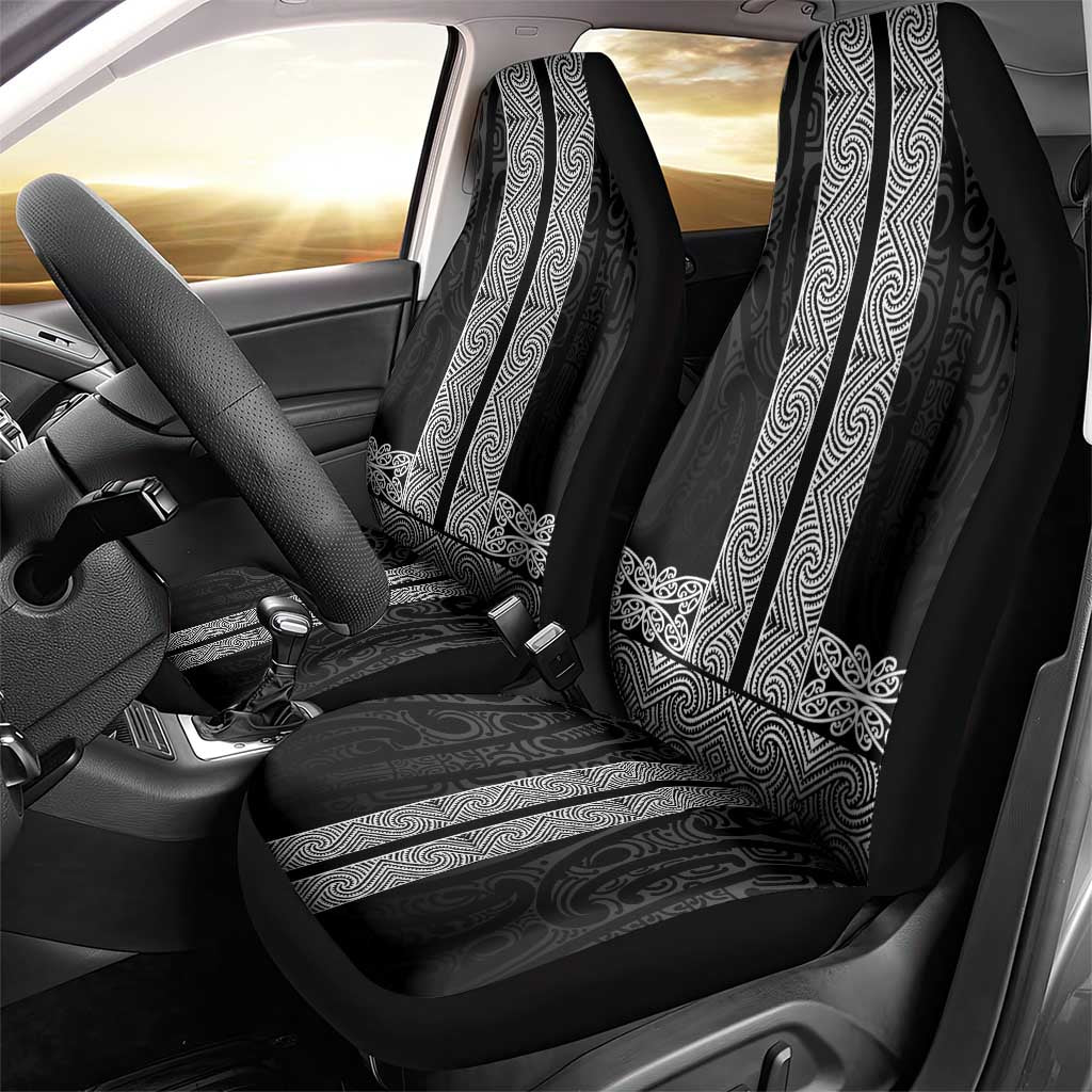 New Zealand Maori Kowhaiwhai Car Seat Cover Pango Maui and Mangopare