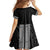 New Zealand Maori Kowhaiwhai Family Matching Short Sleeve Bodycon Dress and Hawaiian Shirt Pango Maui and Mangopare