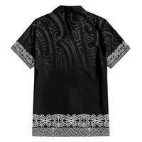 New Zealand Maori Kowhaiwhai Family Matching Summer Maxi Dress and Hawaiian Shirt Pango Maui and Mangopare