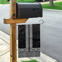 New Zealand Maori Kowhaiwhai Garden Flag Pango Maui and Mangopare