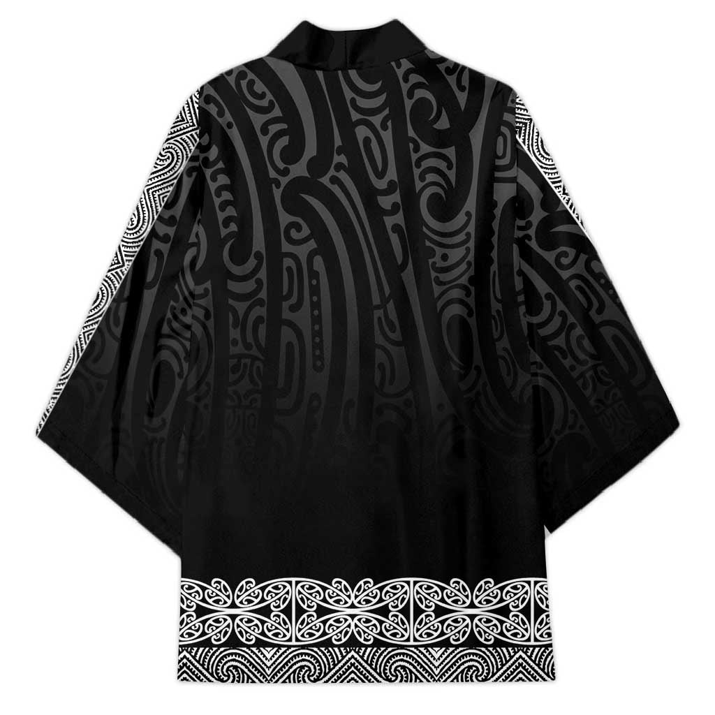 New Zealand Maori Kowhaiwhai Kimono Pango Maui and Mangopare - Polynesian Pride