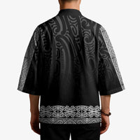New Zealand Maori Kowhaiwhai Kimono Pango Maui and Mangopare - Polynesian Pride