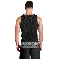 New Zealand Maori Kowhaiwhai Men Tank Top Pango Maui and Mangopare