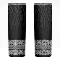 New Zealand Maori Kowhaiwhai Skinny Tumbler Pango Maui and Mangopare