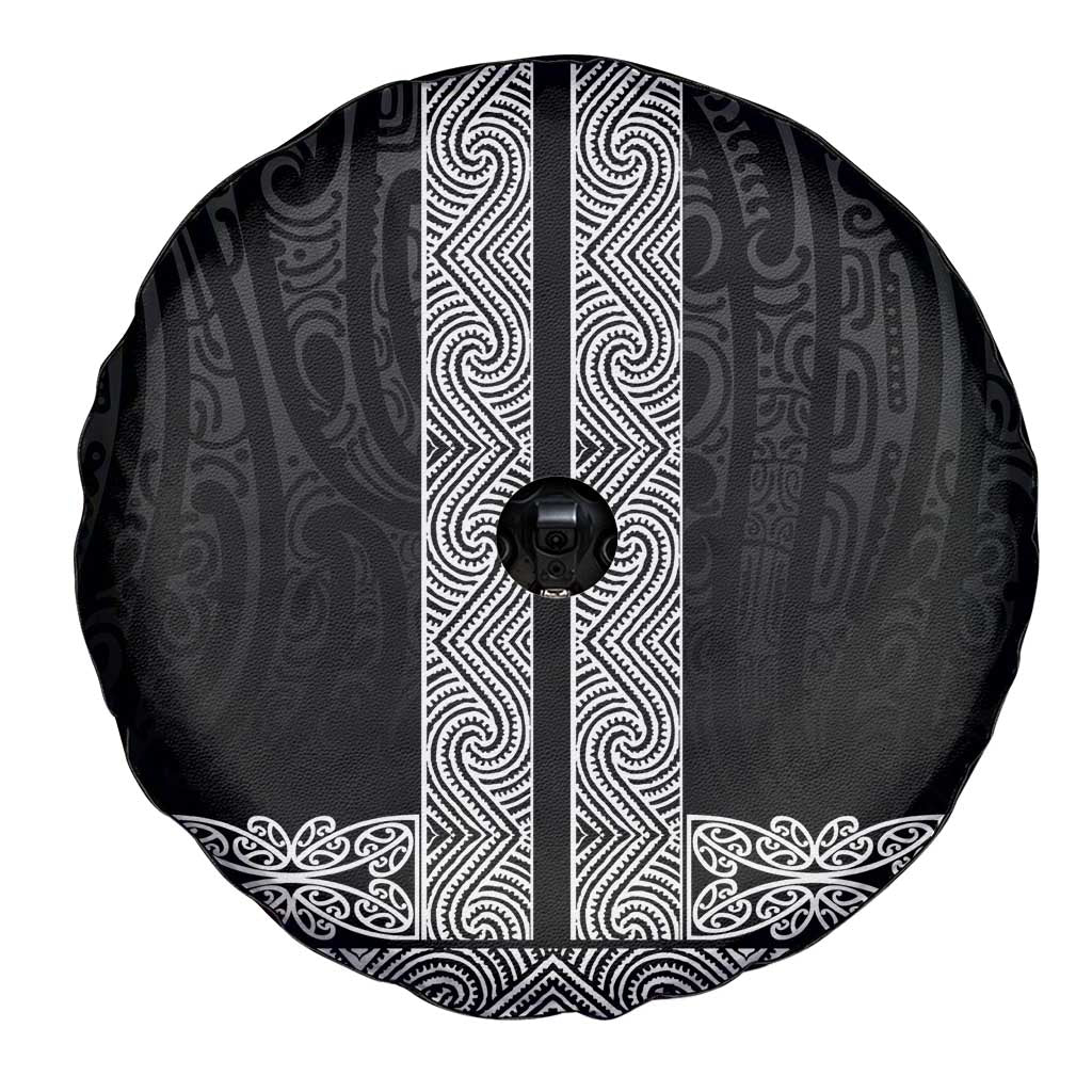 New Zealand Maori Kowhaiwhai Spare Tire Cover Pango Maui and Mangopare