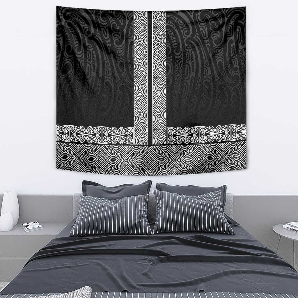 New Zealand Maori Kowhaiwhai Tapestry Pango Maui and Mangopare