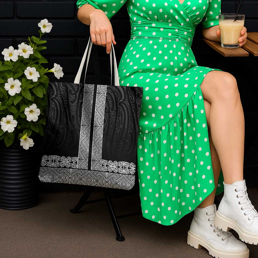 New Zealand Maori Kowhaiwhai Tote Bag Pango Maui and Mangopare - Polynesian Pride