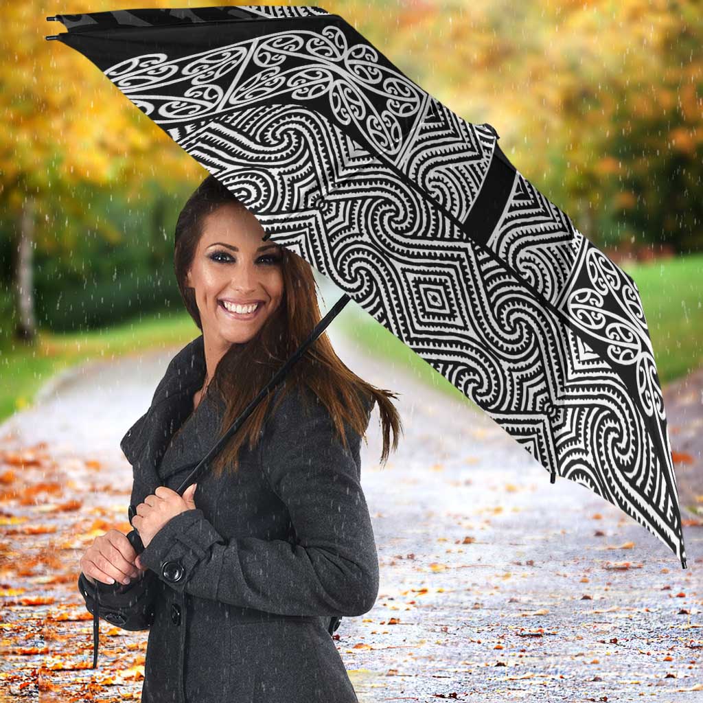 New Zealand Maori Kowhaiwhai Umbrella Pango Maui and Mangopare - Polynesian Pride