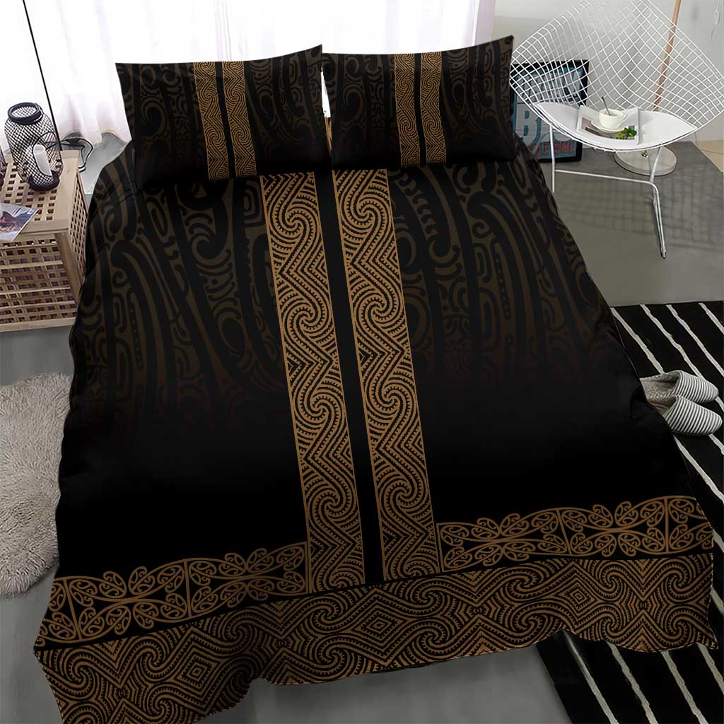 New Zealand Maori Kowhaiwhai Bedding Set Parauri Maui and Mangopare