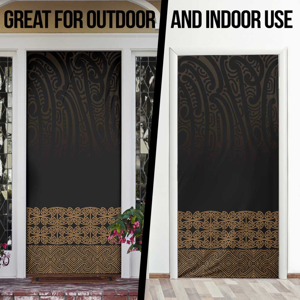 New Zealand Maori Kowhaiwhai Door Cover Parauri Maui and Mangopare - Polynesian Pride