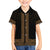 New Zealand Maori Kowhaiwhai Family Matching Off The Shoulder Long Sleeve Dress and Hawaiian Shirt Parauri Maui and Mangopare