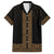 New Zealand Maori Kowhaiwhai Family Matching Off Shoulder Maxi Dress and Hawaiian Shirt Parauri Maui and Mangopare