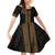 New Zealand Maori Kowhaiwhai Family Matching Off Shoulder Short Dress and Hawaiian Shirt Parauri Maui and Mangopare