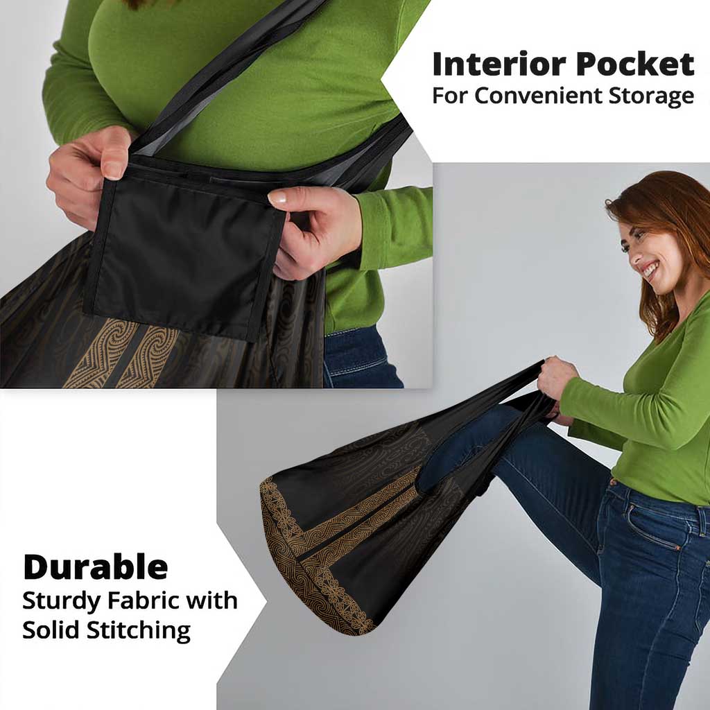 New Zealand Maori Kowhaiwhai Grocery Bag Parauri Maui and Mangopare