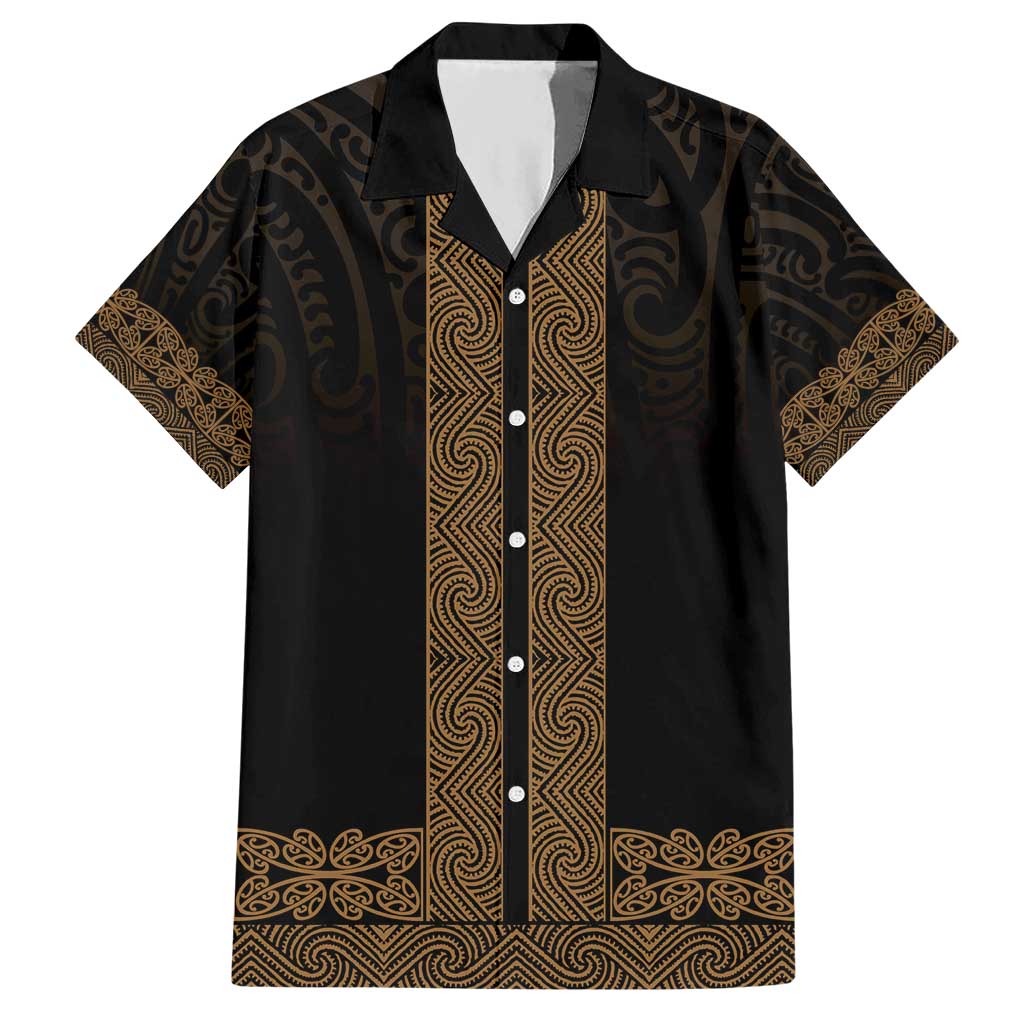 New Zealand Maori Kowhaiwhai Hawaiian Shirt Parauri Maui and Mangopare