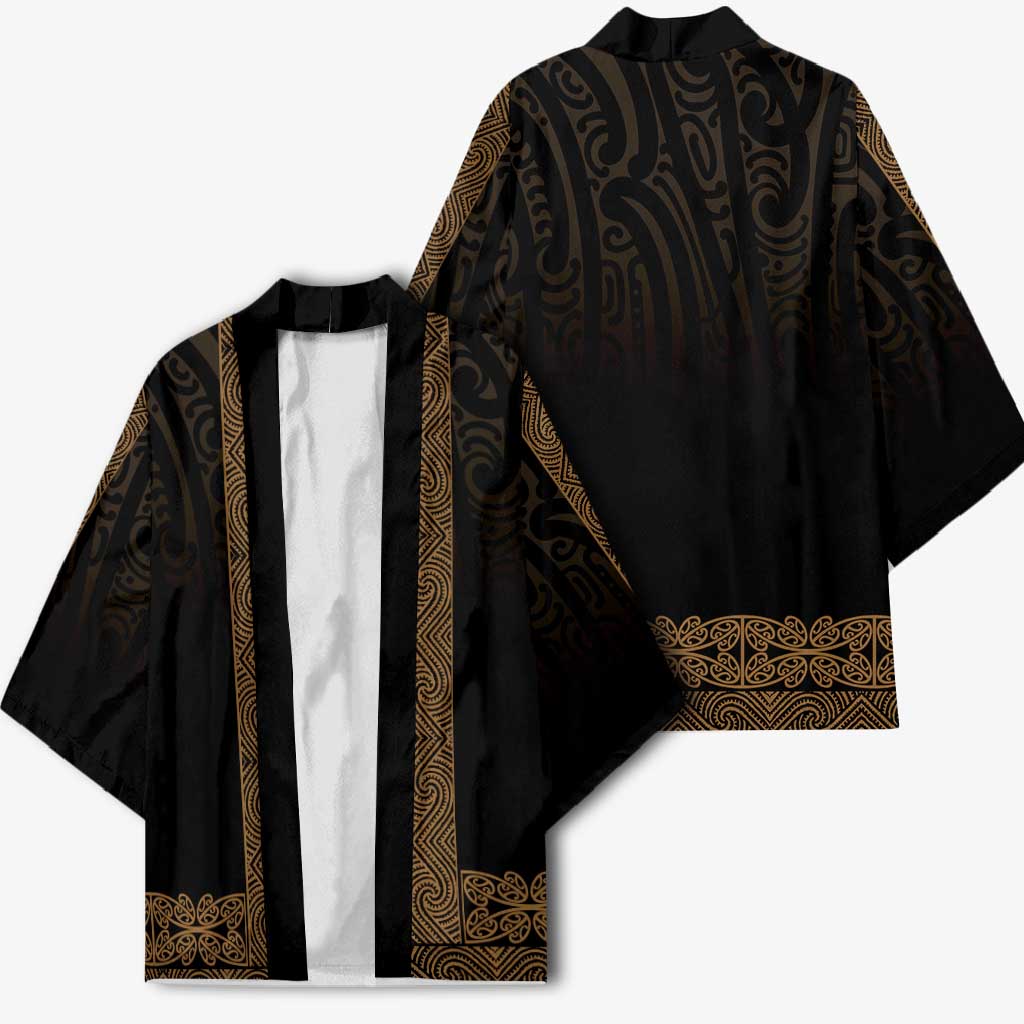 New Zealand Maori Kowhaiwhai Kimono Parauri Maui and Mangopare - Polynesian Pride