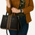 New Zealand Maori Kowhaiwhai Leather Bag Parauri Maui and Mangopare - Polynesian Pride