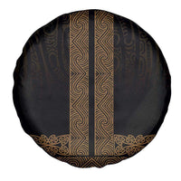 New Zealand Maori Kowhaiwhai Spare Tire Cover Parauri Maui and Mangopare