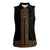 New Zealand Maori Kowhaiwhai Women Sleeveless Polo Shirt Parauri Maui and Mangopare
