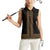 New Zealand Maori Kowhaiwhai Women Sleeveless Polo Shirt Parauri Maui and Mangopare