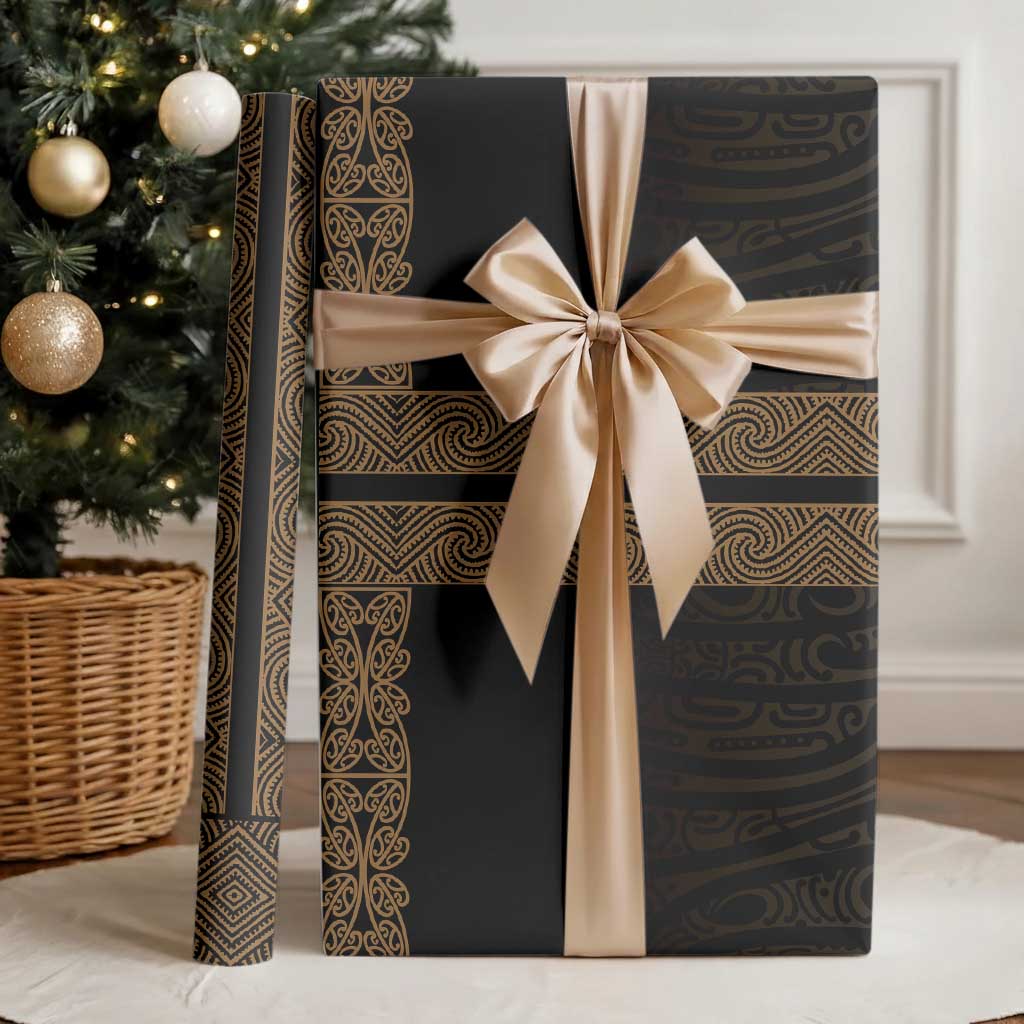 New Zealand Maori Kowhaiwhai Wrapping Paper Parauri Maui and Mangopare - Polynesian Pride