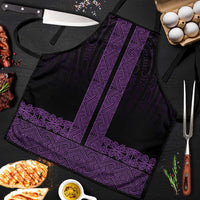 New Zealand Maori Kowhaiwhai Apron Waiporoporo Maui and Mangopare - Polynesian Pride