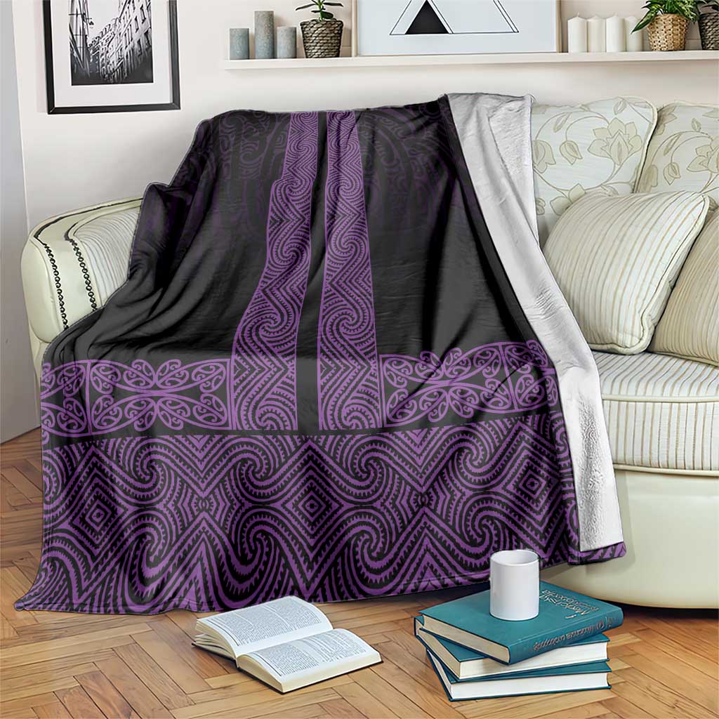 New Zealand Maori Kowhaiwhai Blanket Waiporoporo Maui and Mangopare
