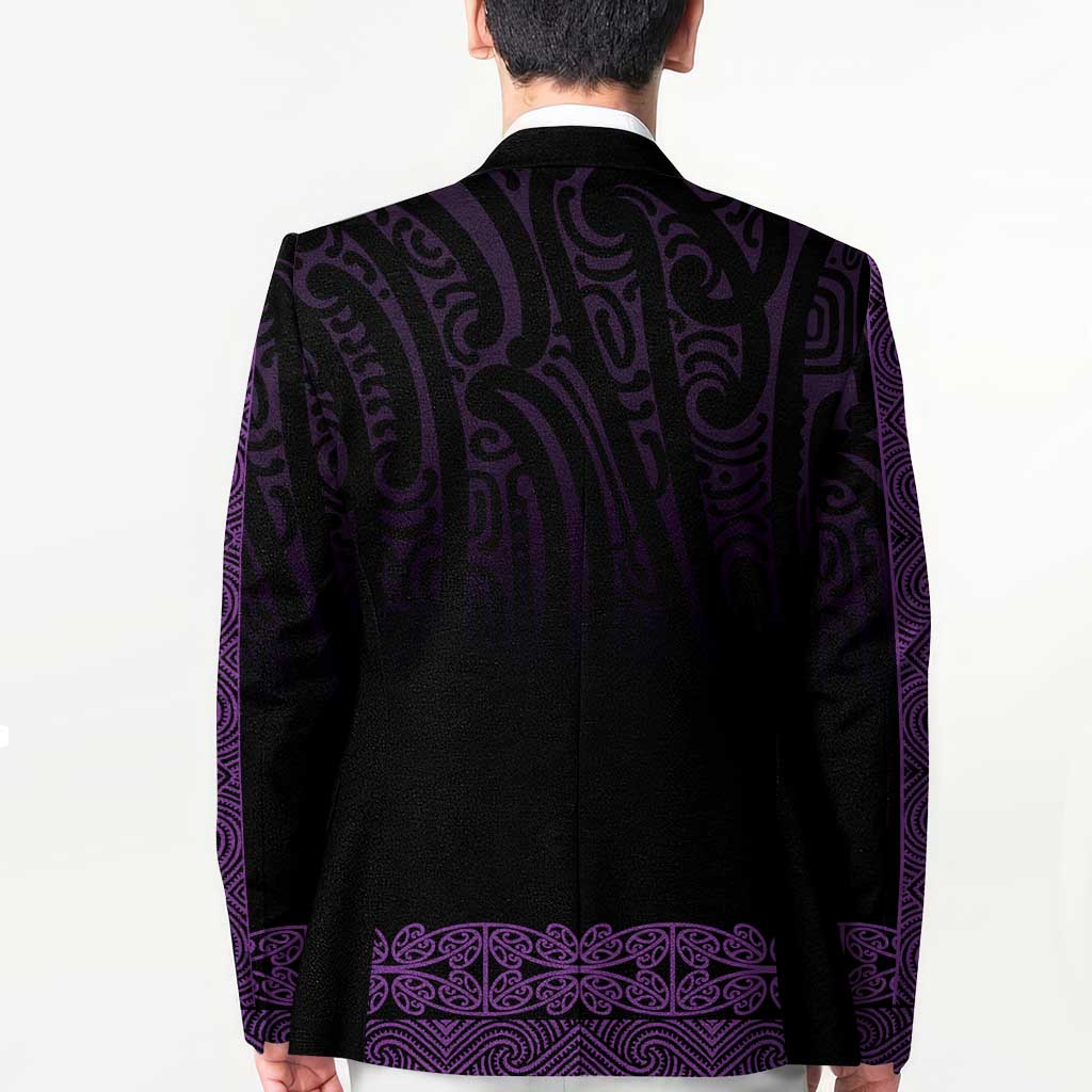 New Zealand Maori Kowhaiwhai Blazer Waiporoporo Maui and Mangopare - Polynesian Pride