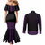 New Zealand Maori Kowhaiwhai Couples Matching Mermaid Dress and Long Sleeve Button Shirt Waiporoporo Maui and Mangopare