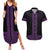 New Zealand Maori Kowhaiwhai Couples Matching Summer Maxi Dress and Hawaiian Shirt Waiporoporo Maui and Mangopare