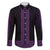 New Zealand Maori Kowhaiwhai Family Matching Long Sleeve Bodycon Dress and Hawaiian Shirt Waiporoporo Maui and Mangopare
