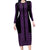 New Zealand Maori Kowhaiwhai Family Matching Long Sleeve Bodycon Dress and Hawaiian Shirt Waiporoporo Maui and Mangopare